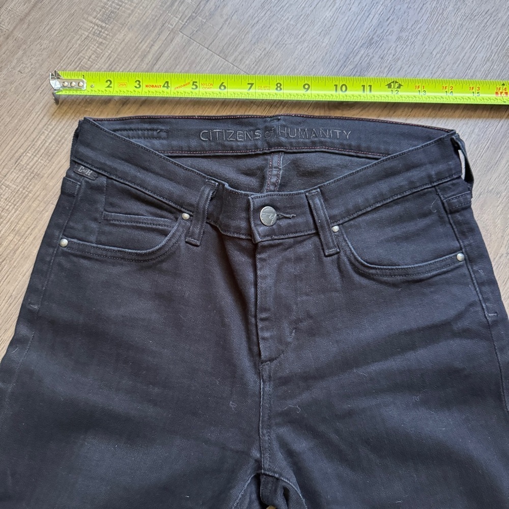 Citizens of Humanity Carlton Ankle Straight Black Jeans Sz 26 - Picture 5 of 13